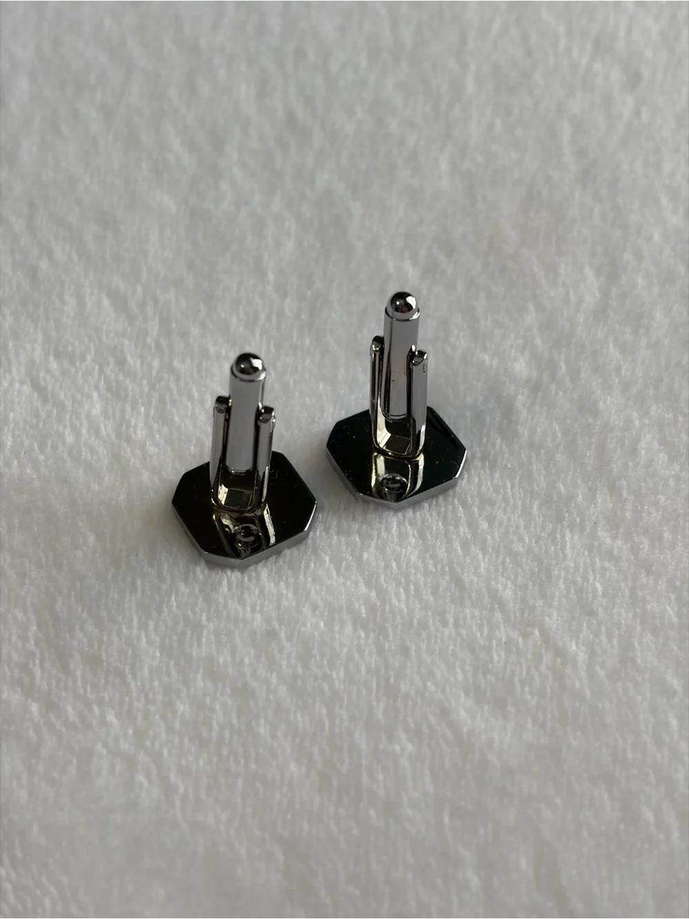 Bvlgari Cuff Links - silver tone Bulgari cufflinks